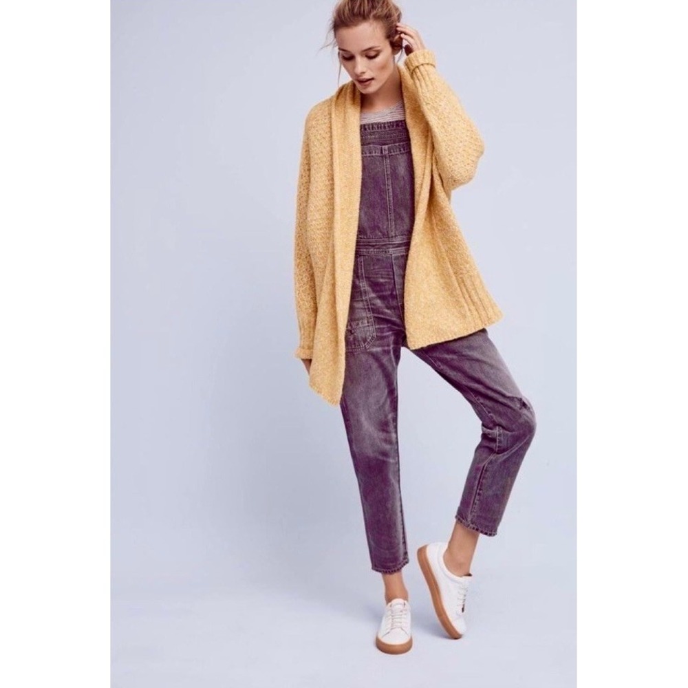 Anthropologie ANGEL OF THE NORTH Chauvet Alpaca Cardigan Yellow XX-Small Petite